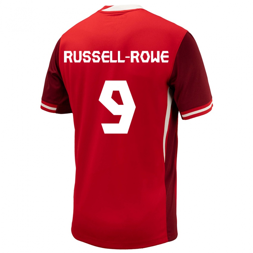 Dzieci Kanada Jacen Russell-Rowe #9 Czerwony Domowa Koszulka 24-26 Koszulki Klubowe