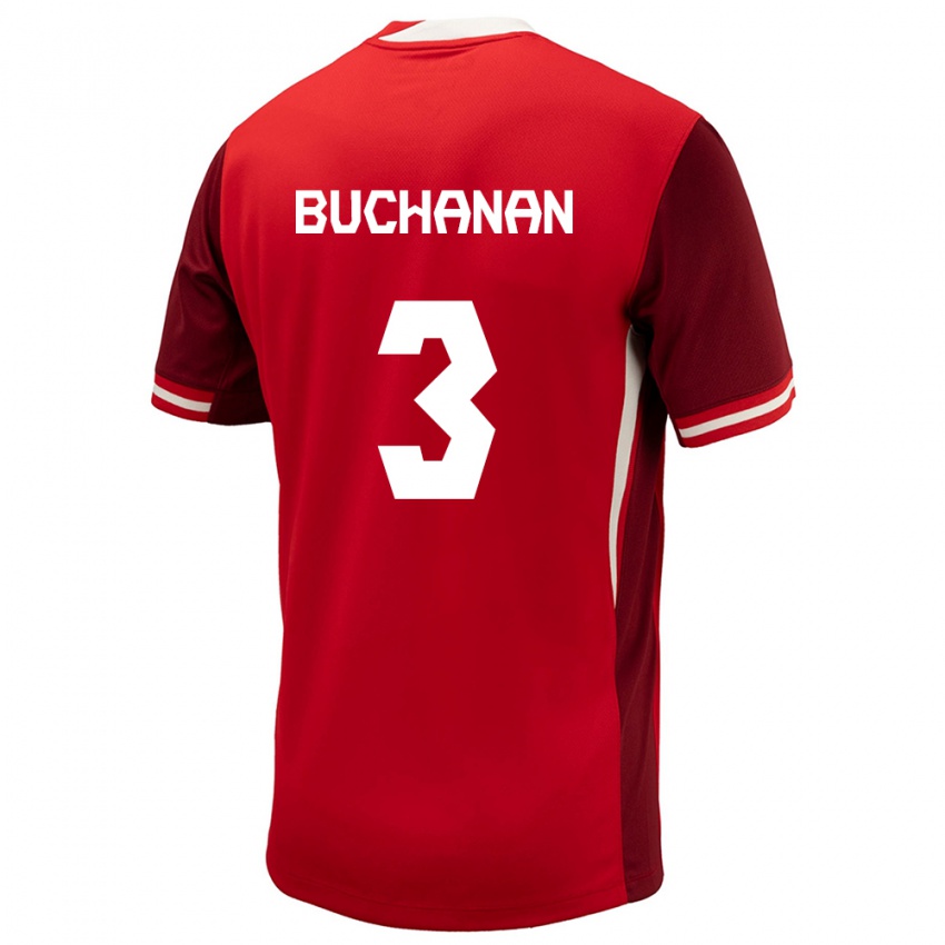 Dzieci Kanada Kadeisha Buchanan #3 Czerwony Domowa Koszulka 24-26 Koszulki Klubowe