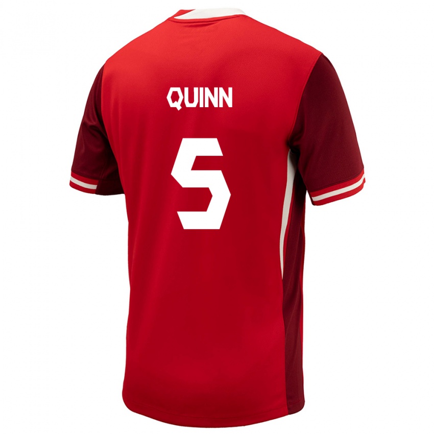 Dzieci Kanada Quinn #5 Czerwony Domowa Koszulka 24-26 Koszulki Klubowe