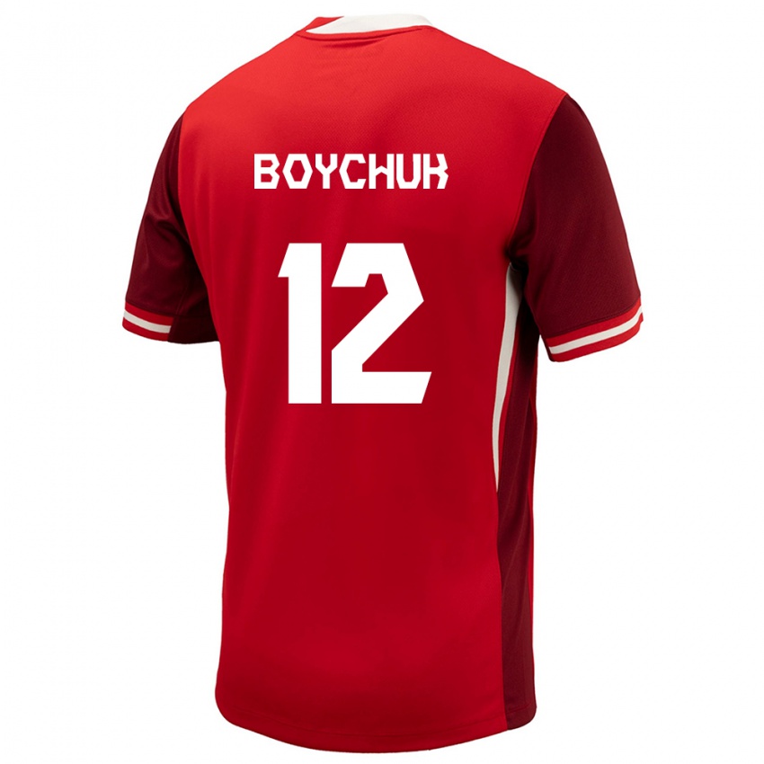 Dzieci Kanada Tanya Boychuk #12 Czerwony Domowa Koszulka 24-26 Koszulki Klubowe