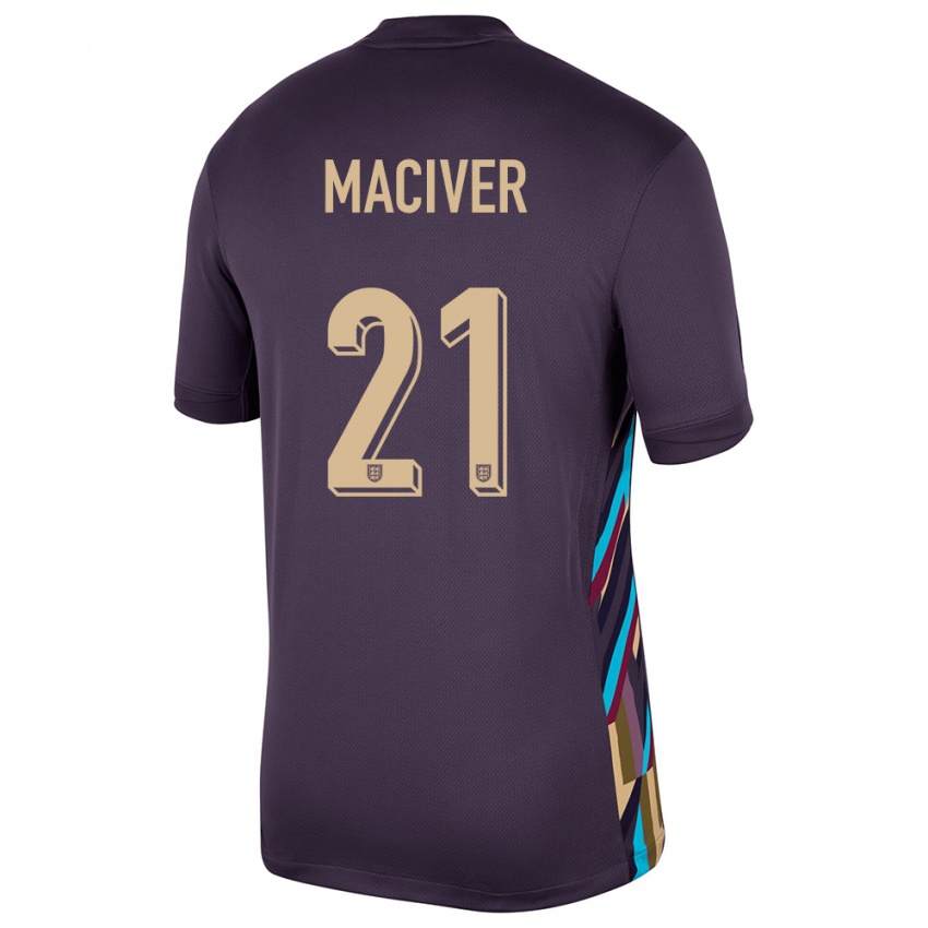 Dzieci Anglia Sandy Maciver #21 Ciemna Rodzynka Wyjazdowa Koszulka 24-26 Koszulki Klubowe