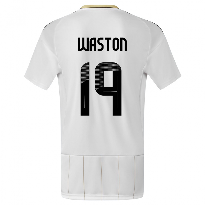 Dzieci Kostaryka Kendall Waston #19 Biały Wyjazdowa Koszulka 24-26 Koszulki Klubowe