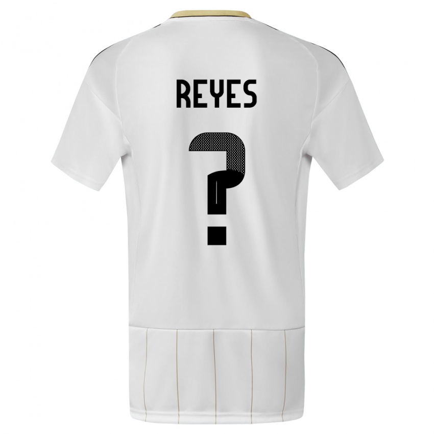 Dzieci Kostaryka Kenan Reyes #0 Biały Wyjazdowa Koszulka 24-26 Koszulki Klubowe