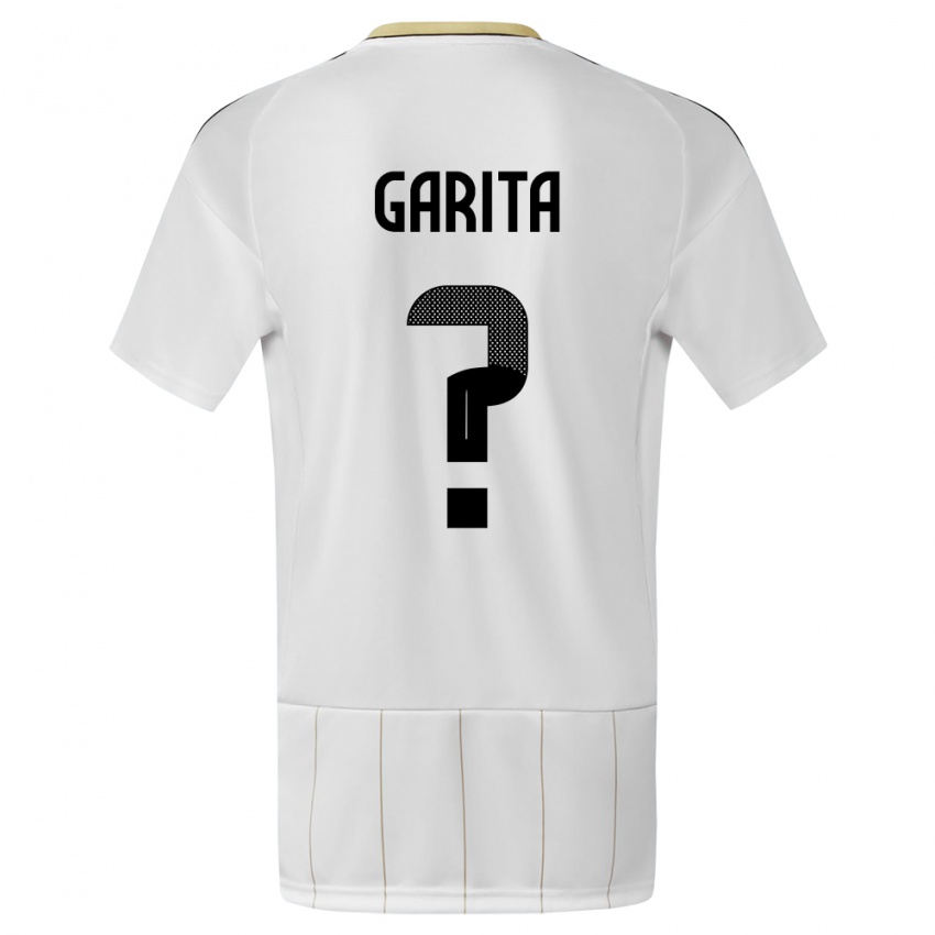 Dzieci Kostaryka Emmanuel Garita #0 Biały Wyjazdowa Koszulka 24-26 Koszulki Klubowe