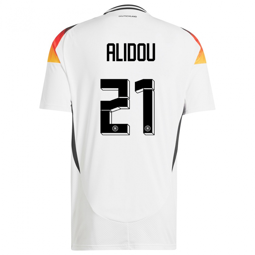 Męski Niemcy Faride Alidou #21 Biały Domowa Koszulka 24-26 Koszulki Klubowe