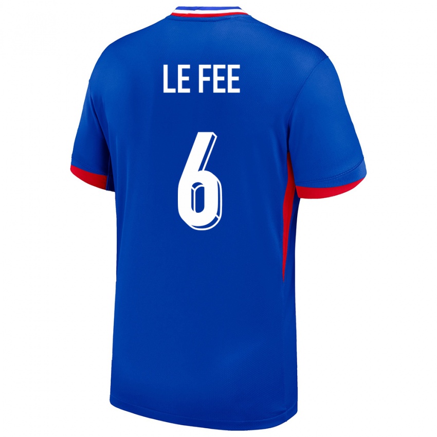 Męski Francja Enzo Le Fee #6 Niebieski Domowa Koszulka 24-26 Koszulki Klubowe