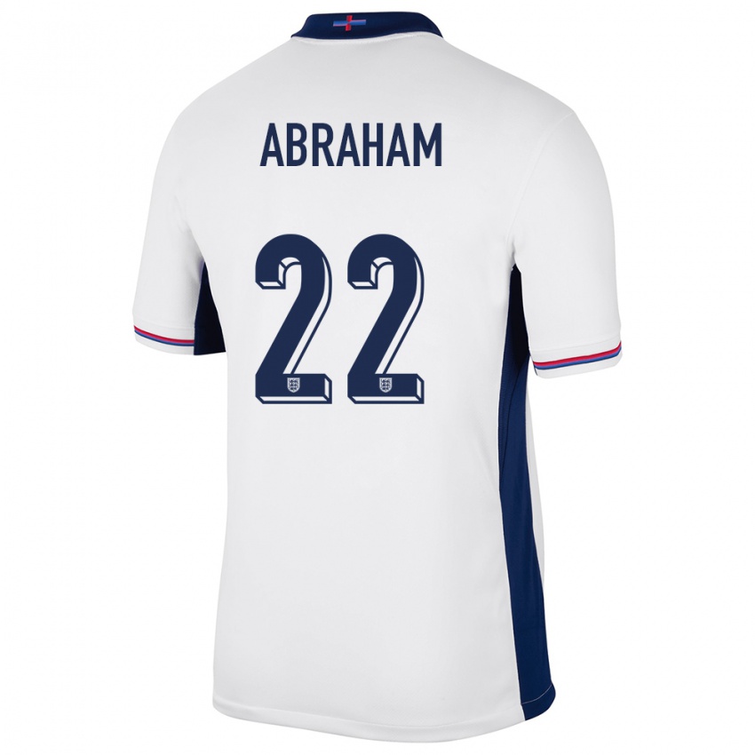 Męski Anglia Tammy Abraham #22 Biały Domowa Koszulka 24-26 Koszulki Klubowe