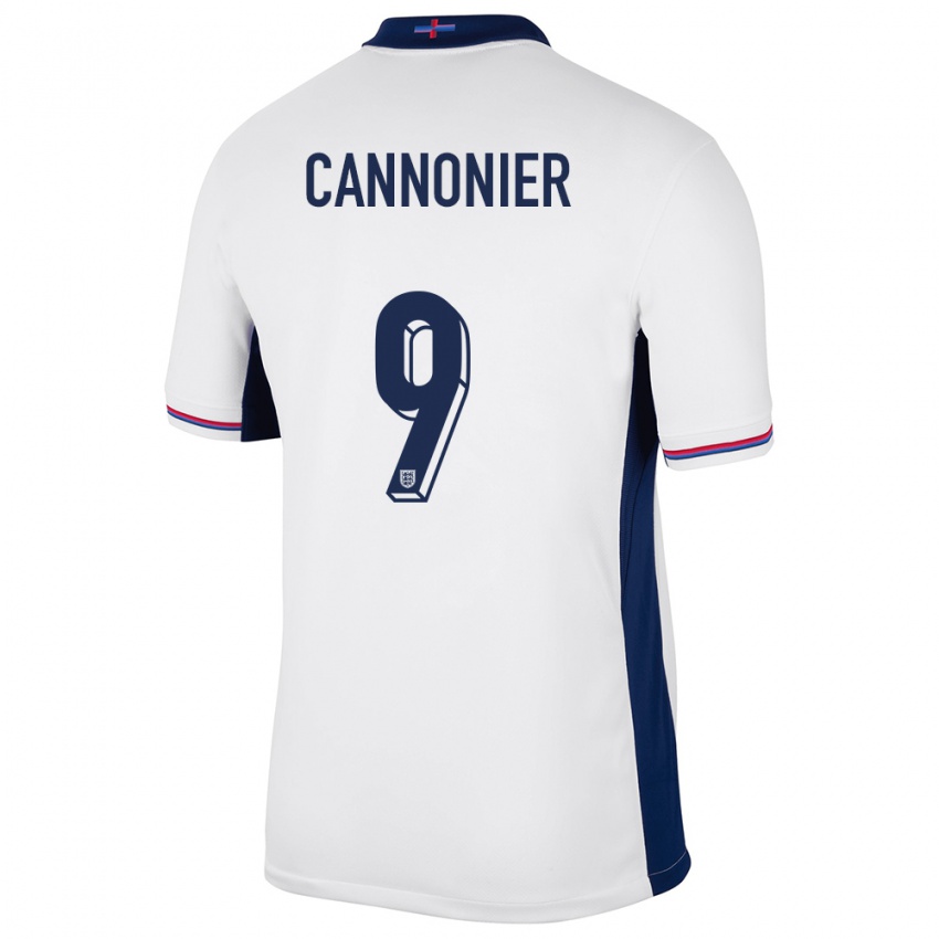 Męski Anglia Oakley Cannonier #9 Biały Domowa Koszulka 24-26 Koszulki Klubowe