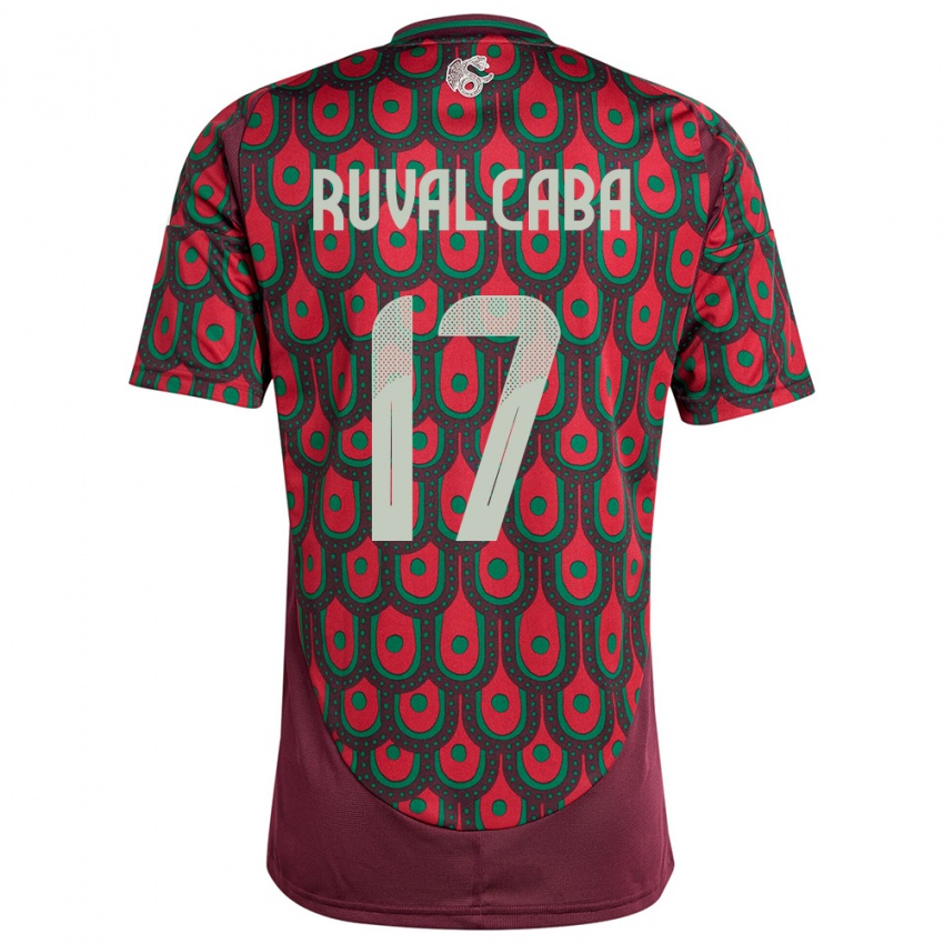Męski Meksyk Jorge Ruvalcaba #17 Kasztanowaty Domowa Koszulka 24-26 Koszulki Klubowe