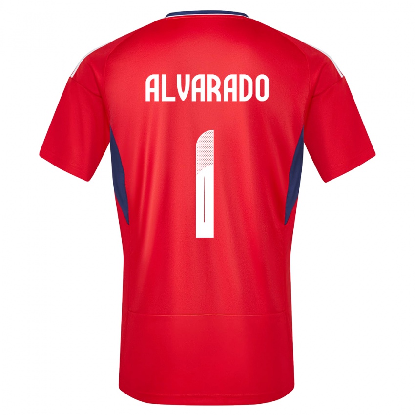 Męski Kostaryka Esteban Alvarado #1 Czerwony Domowa Koszulka 24-26 Koszulki Klubowe