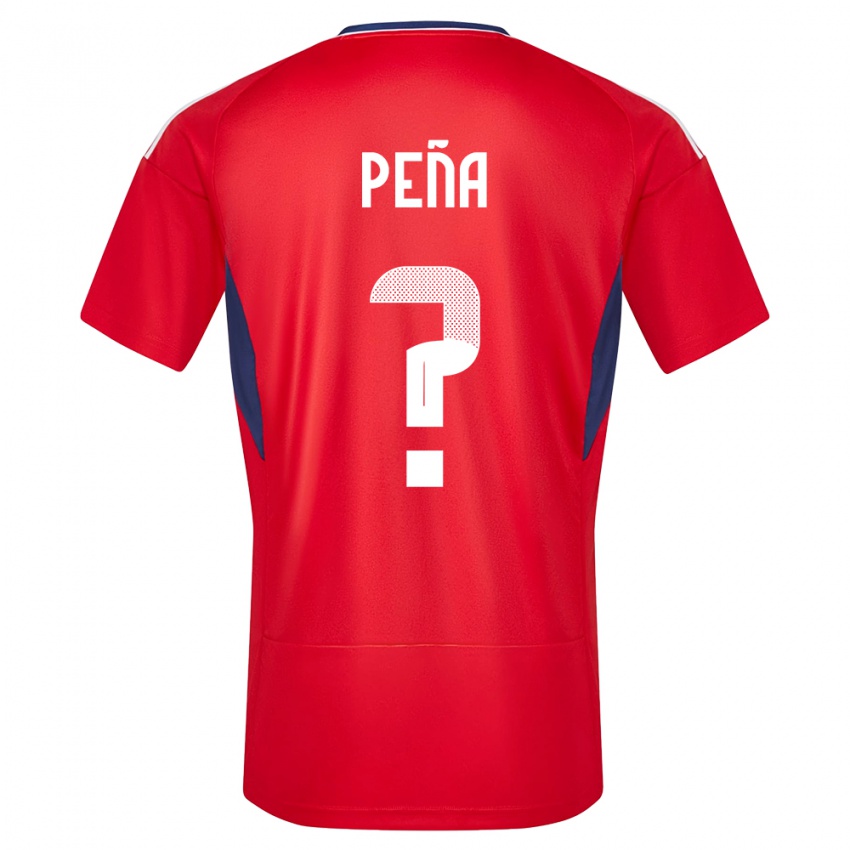 Męski Kostaryka Randy Pena #0 Czerwony Domowa Koszulka 24-26 Koszulki Klubowe