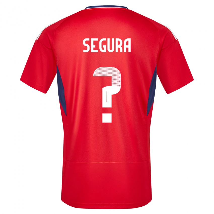 Męski Kostaryka Oscar Segura #0 Czerwony Domowa Koszulka 24-26 Koszulki Klubowe