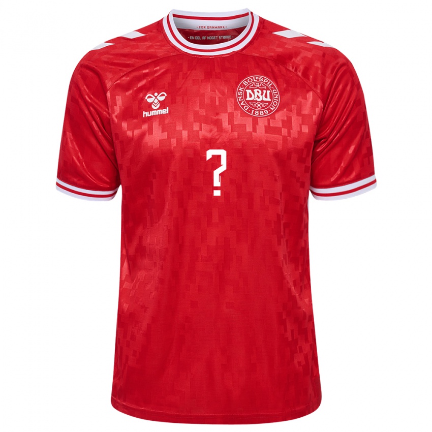 Męski Dania Lucas Högsberg #0 Czerwony Domowa Koszulka 24-26 Koszulki Klubowe