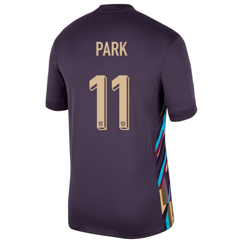 Męski Anglia Jess Park #11 Ciemna Rodzynka Wyjazdowa Koszulka 24-26 Koszulki Klubowe