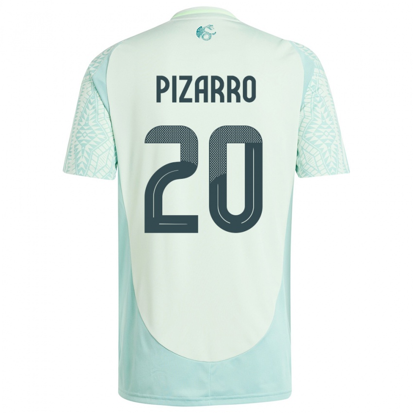 Męski Meksyk Rodolfo Pizarro #20 Lniana Zieleń Wyjazdowa Koszulka 24-26 Koszulki Klubowe