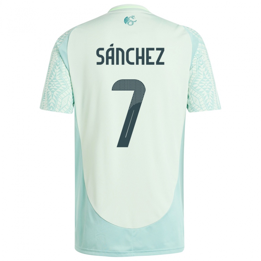 Męski Meksyk Maria Sanchez #7 Lniana Zieleń Wyjazdowa Koszulka 24-26 Koszulki Klubowe