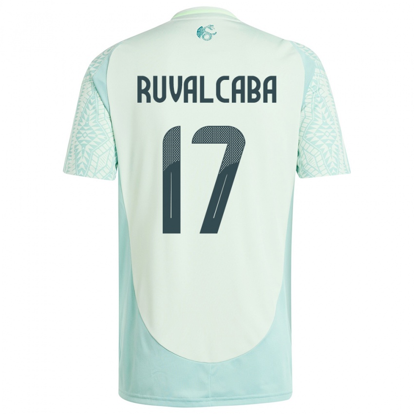 Męski Meksyk Jorge Ruvalcaba #17 Lniana Zieleń Wyjazdowa Koszulka 24-26 Koszulki Klubowe