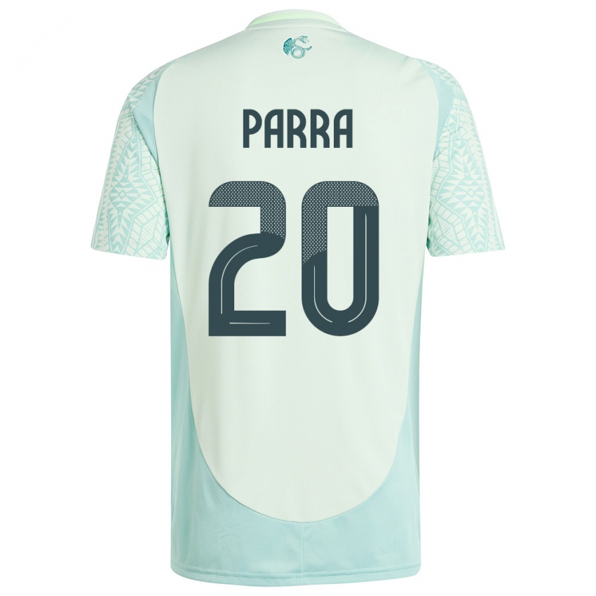 Męski Meksyk Rodrigo Parra #20 Lniana Zieleń Wyjazdowa Koszulka 24-26 Koszulki Klubowe