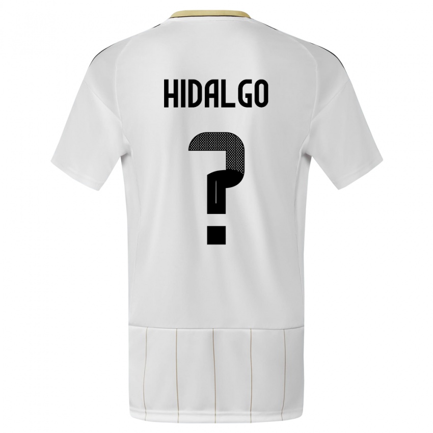 Męski Kostaryka Pablo Hidalgo #0 Biały Wyjazdowa Koszulka 24-26 Koszulki Klubowe