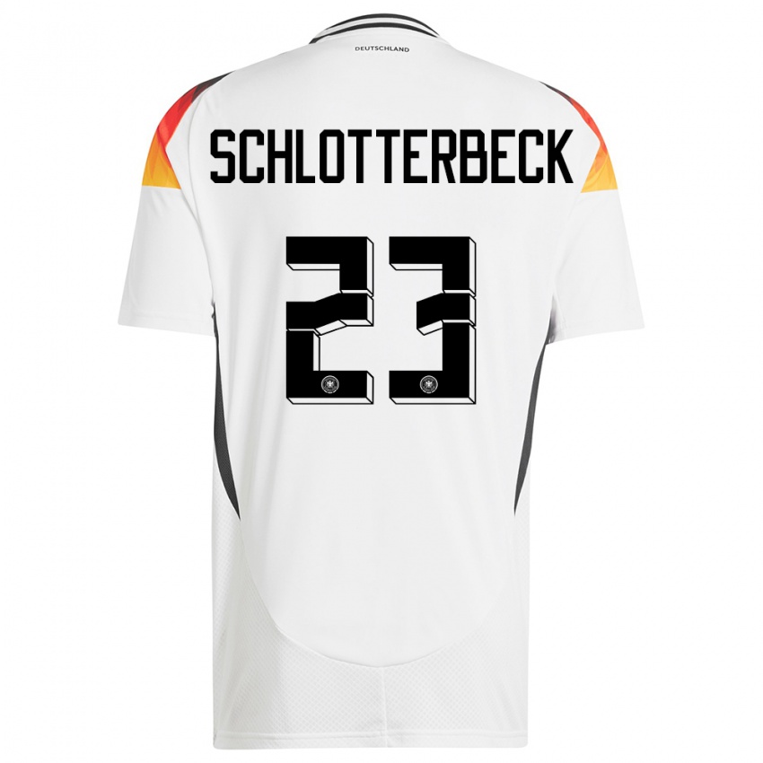 Kobiety Niemcy Nico Schlotterbeck #23 Biały Domowa Koszulka 24-26 Koszulki Klubowe