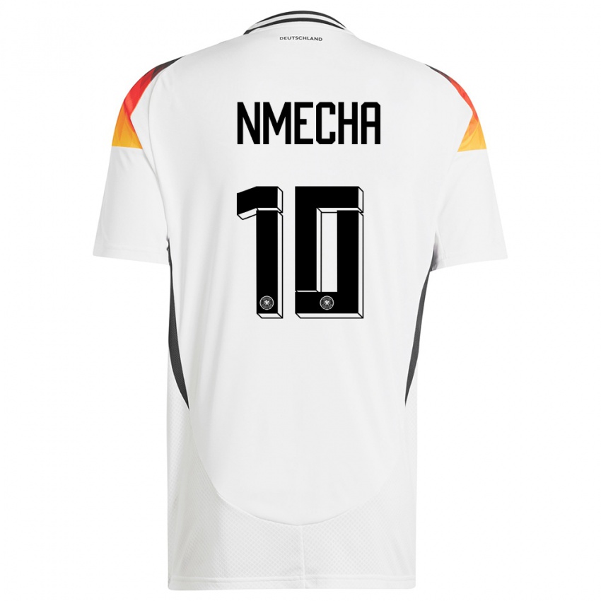 Kobiety Niemcy Felix Nmecha #10 Biały Domowa Koszulka 24-26 Koszulki Klubowe