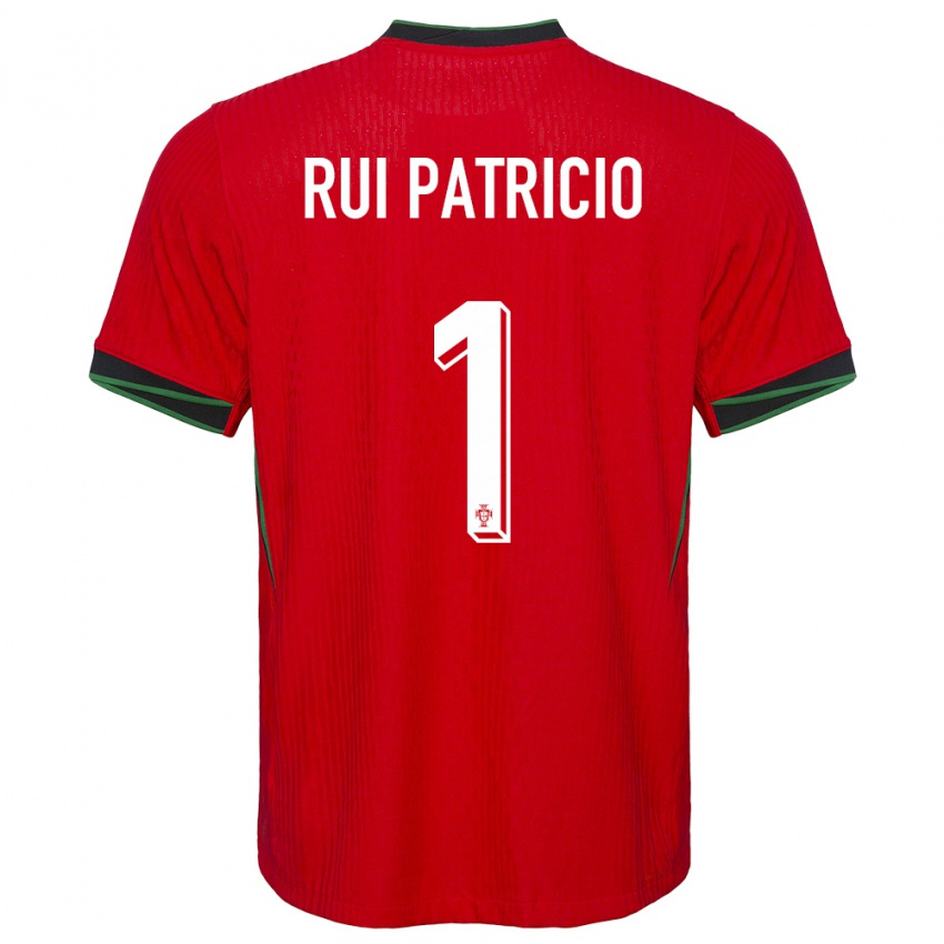 Kobiety Portugalia Rui Patricio #1 Czerwony Domowa Koszulka 24-26 Koszulki Klubowe