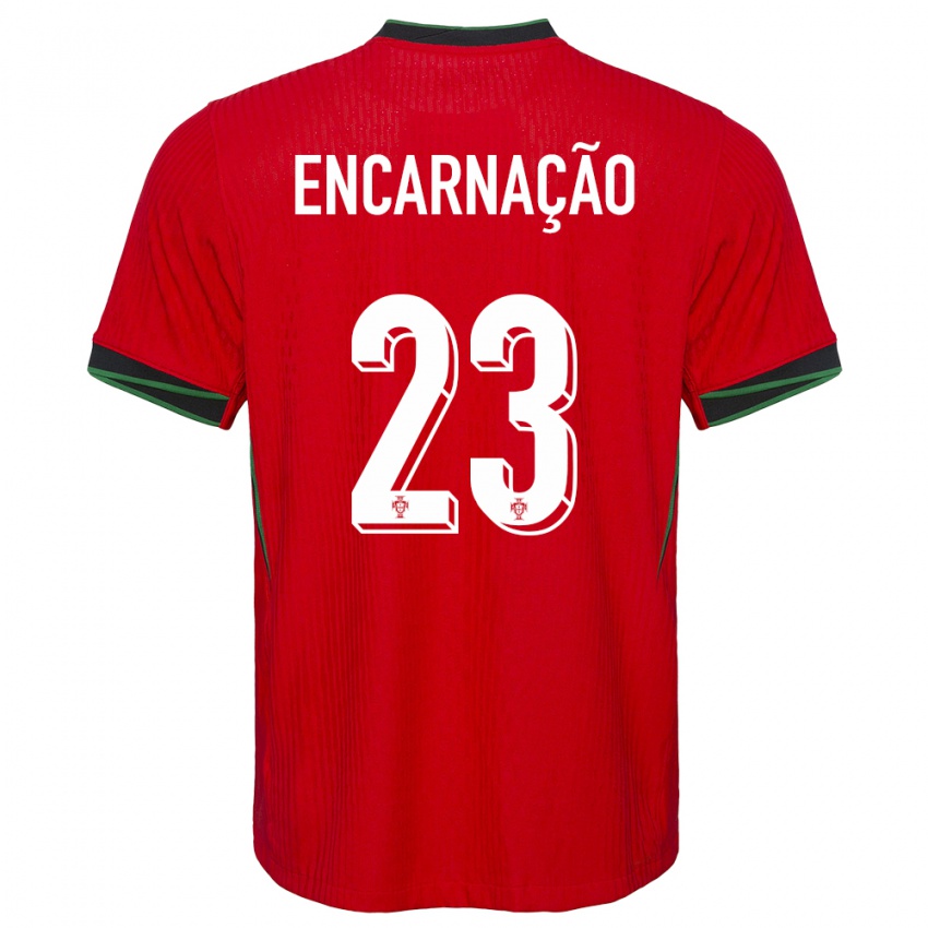 Kobiety Portugalia Telma Encarnacao #23 Czerwony Domowa Koszulka 24-26 Koszulki Klubowe