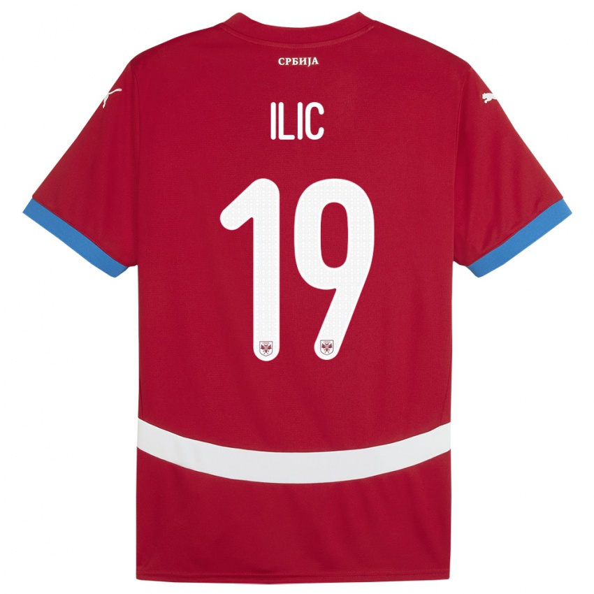 Kobiety Serbia Ivan Ilic #19 Czerwony Domowa Koszulka 24-26 Koszulki Klubowe