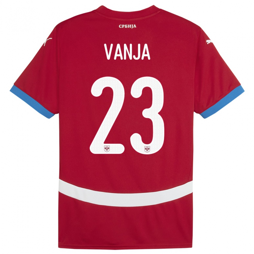 Kobiety Serbia Vanja Milinkovic-Savic #23 Czerwony Domowa Koszulka 24-26 Koszulki Klubowe
