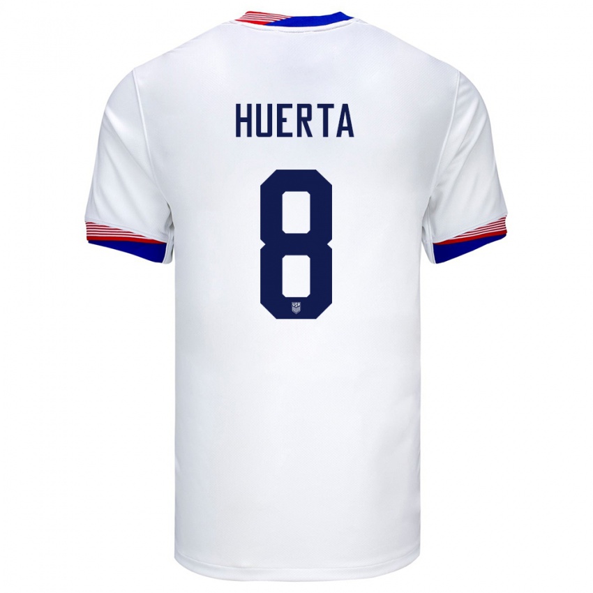 Kobiety Stany Zjednoczone Sofia Huerta #8 Biały Domowa Koszulka 24-26 Koszulki Klubowe