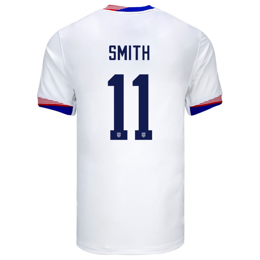 Kobiety Stany Zjednoczone Sophia Smith #11 Biały Domowa Koszulka 24-26 Koszulki Klubowe