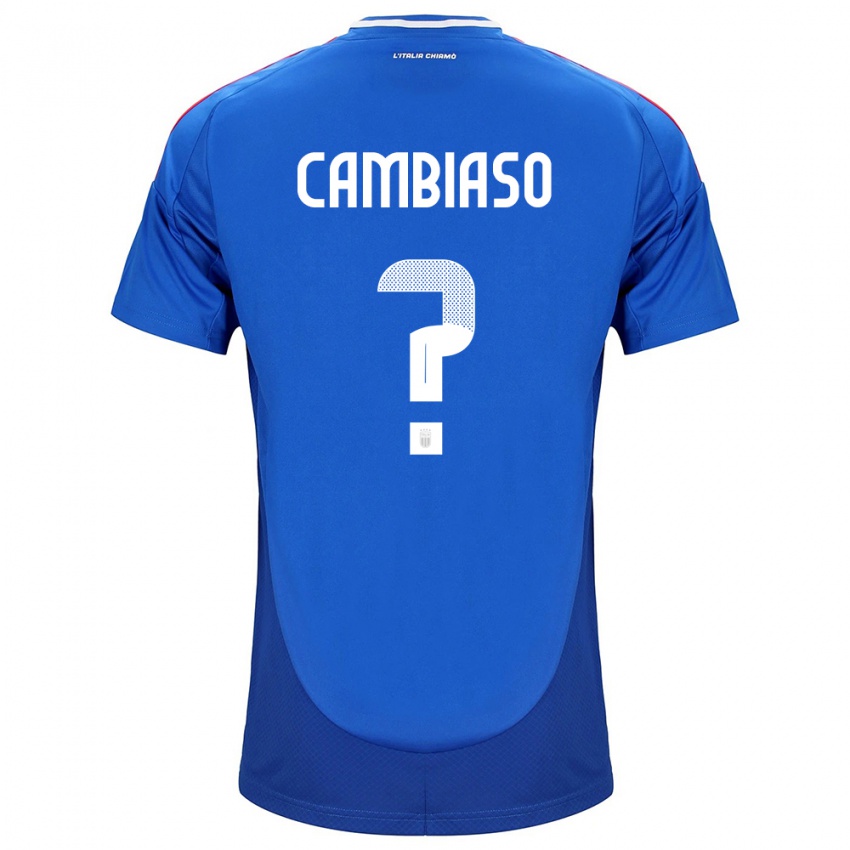 Kobiety Włochy Andrea Cambiaso #0 Niebieski Domowa Koszulka 24-26 Koszulki Klubowe
