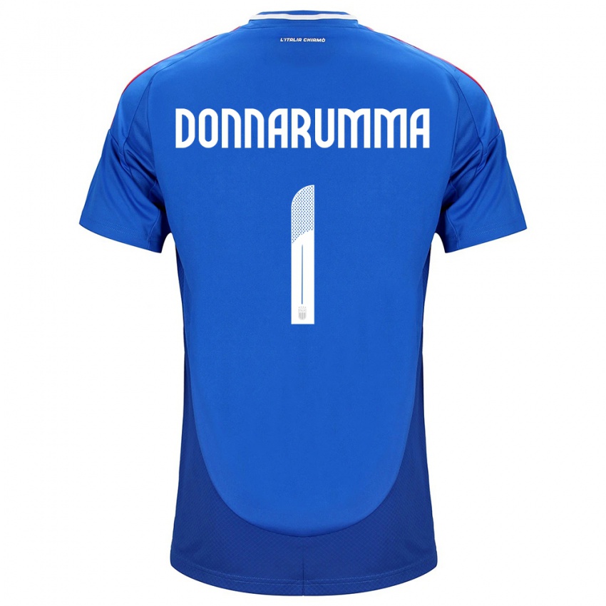Kobiety Włochy Gianluigi Donnarumma #1 Niebieski Domowa Koszulka 24-26 Koszulki Klubowe