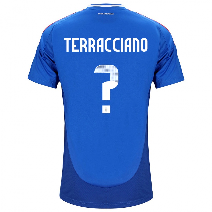 Kobiety Włochy Filippo Terracciano #0 Niebieski Domowa Koszulka 24-26 Koszulki Klubowe