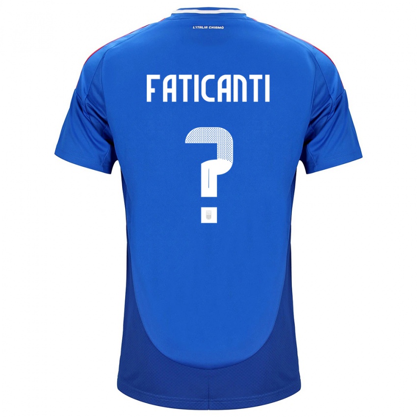 Kobiety Włochy Giacomo Faticanti #0 Niebieski Domowa Koszulka 24-26 Koszulki Klubowe