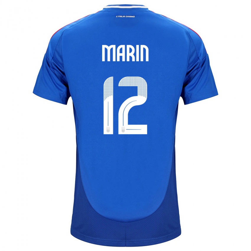 Kobiety Włochy Renato Marin #12 Niebieski Domowa Koszulka 24-26 Koszulki Klubowe