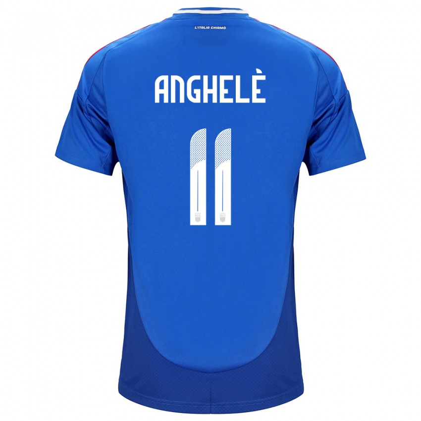 Kobiety Włochy Lorenzo Anghelè #11 Niebieski Domowa Koszulka 24-26 Koszulki Klubowe