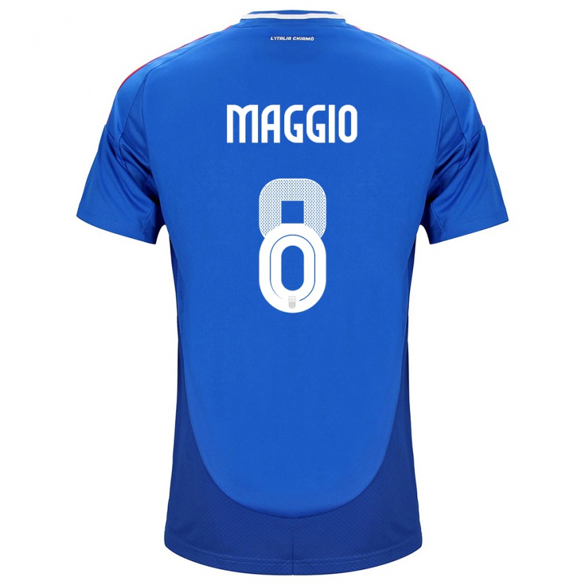 Kobiety Włochy Luca Di Maggio #8 Niebieski Domowa Koszulka 24-26 Koszulki Klubowe