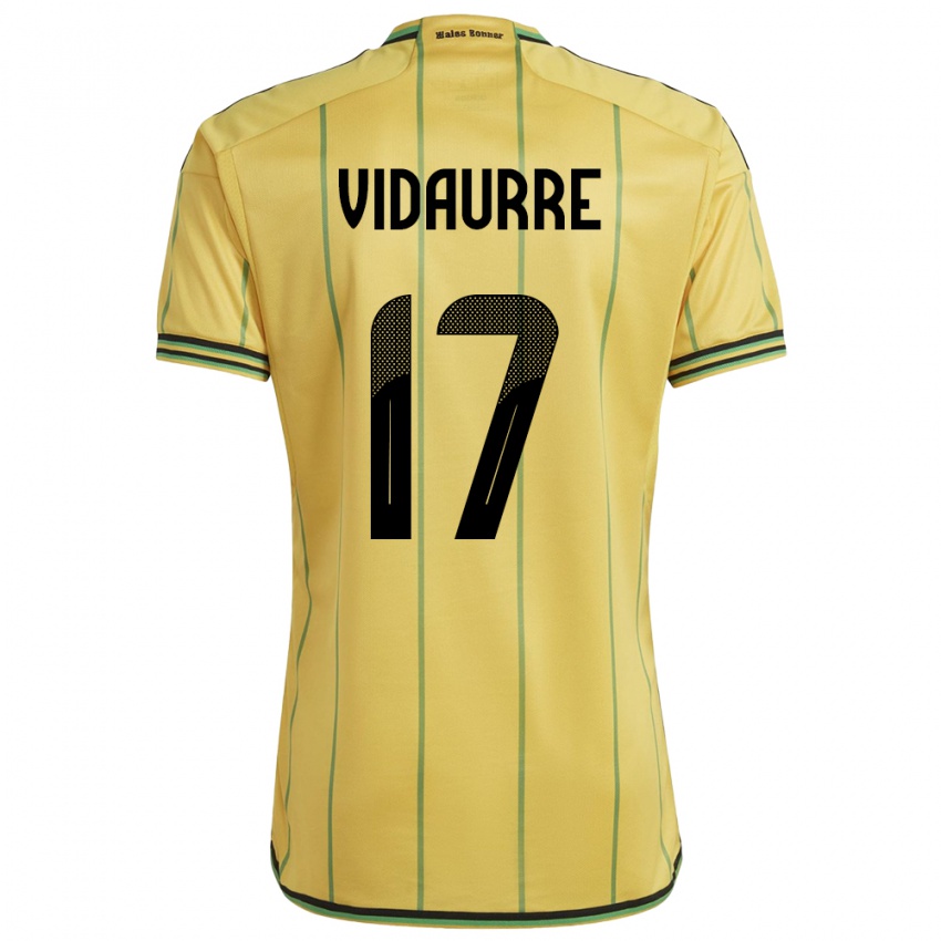 Kobiety Jamajka Zoe Vidaurre #17 Żółty Domowa Koszulka 24-26 Koszulki Klubowe