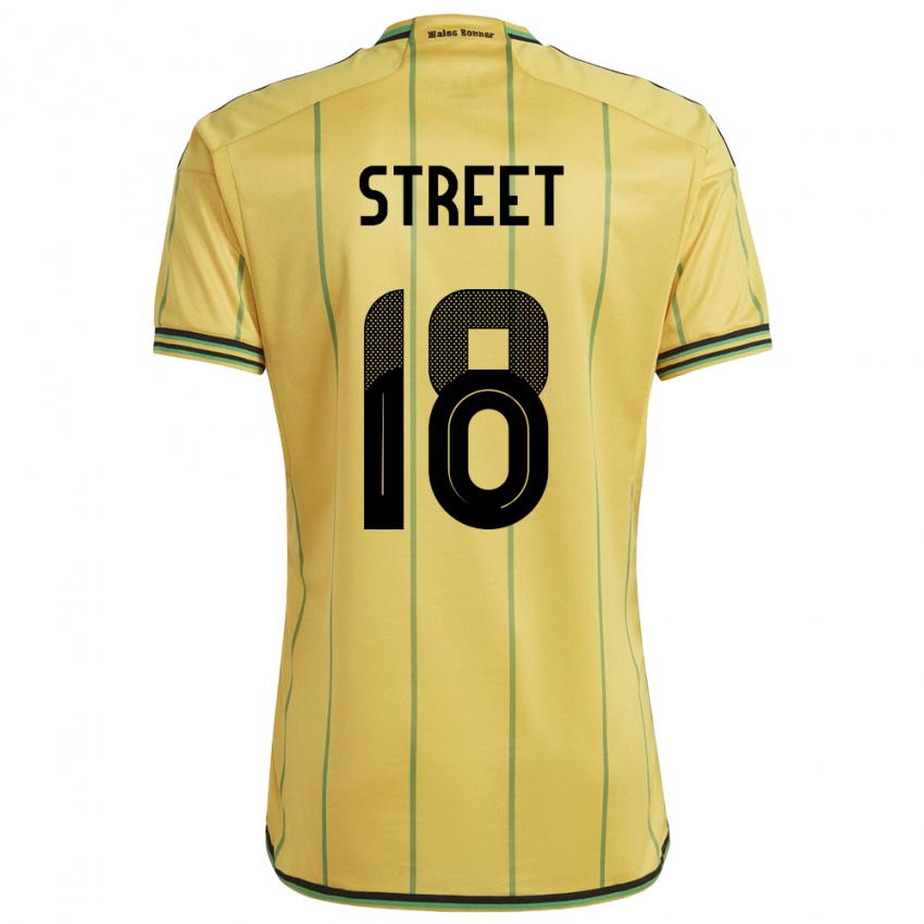 Kobiety Jamajka Sydnie Street #18 Żółty Domowa Koszulka 24-26 Koszulki Klubowe