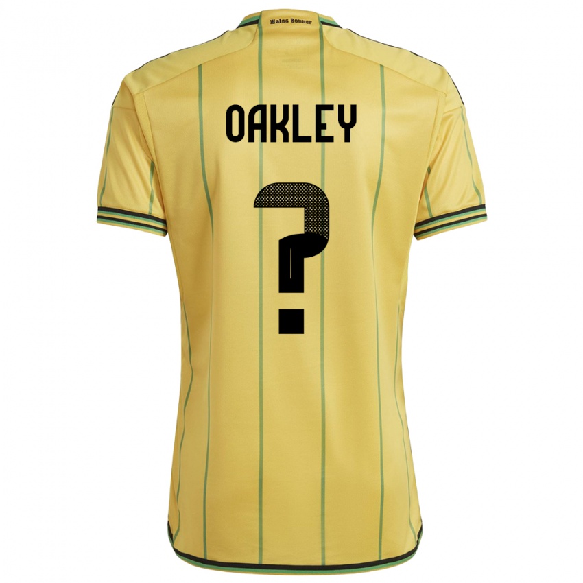 Kobiety Jamajka Katie Oakley #0 Żółty Domowa Koszulka 24-26 Koszulki Klubowe