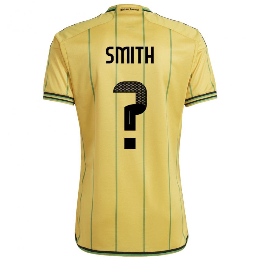 Kobiety Jamajka Andrene Smith #0 Żółty Domowa Koszulka 24-26 Koszulki Klubowe