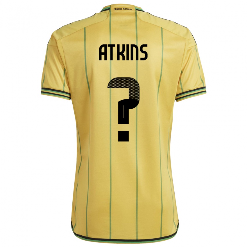 Kobiety Jamajka Maliah Atkins #0 Żółty Domowa Koszulka 24-26 Koszulki Klubowe