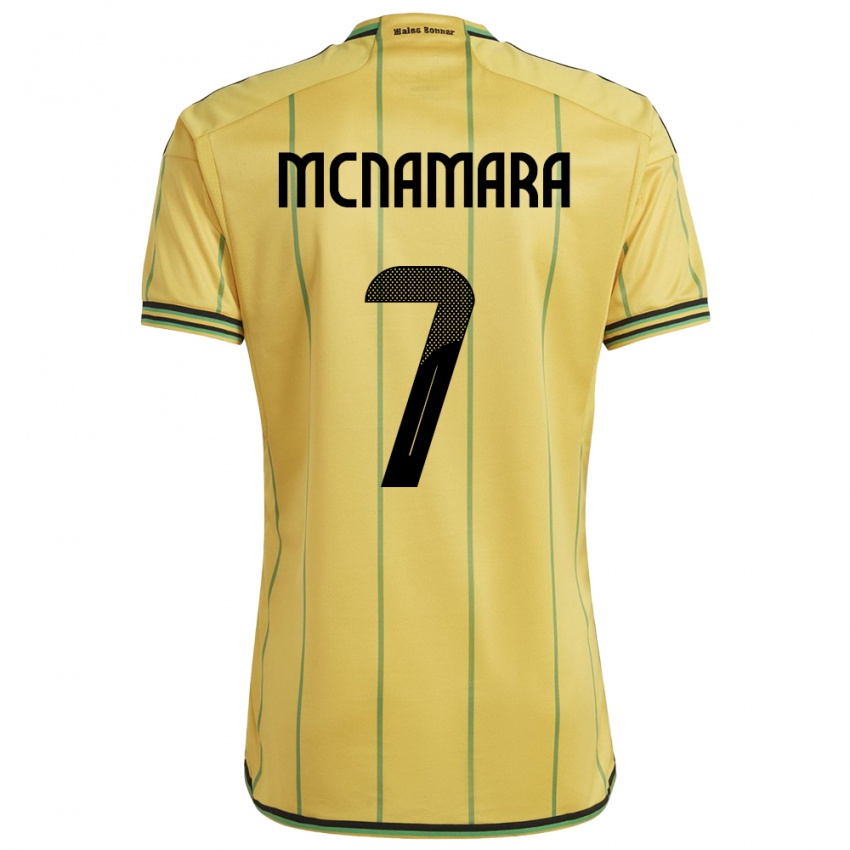 Kobiety Jamajka Peyton Mcnamara #7 Żółty Domowa Koszulka 24-26 Koszulki Klubowe