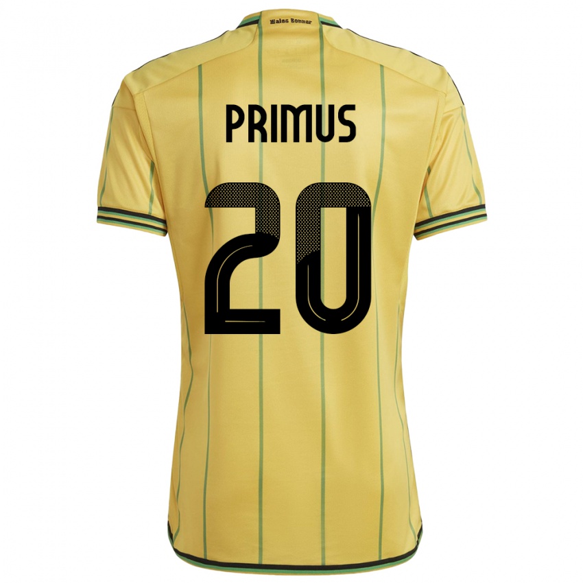 Kobiety Jamajka Atlanta Primus #20 Żółty Domowa Koszulka 24-26 Koszulki Klubowe