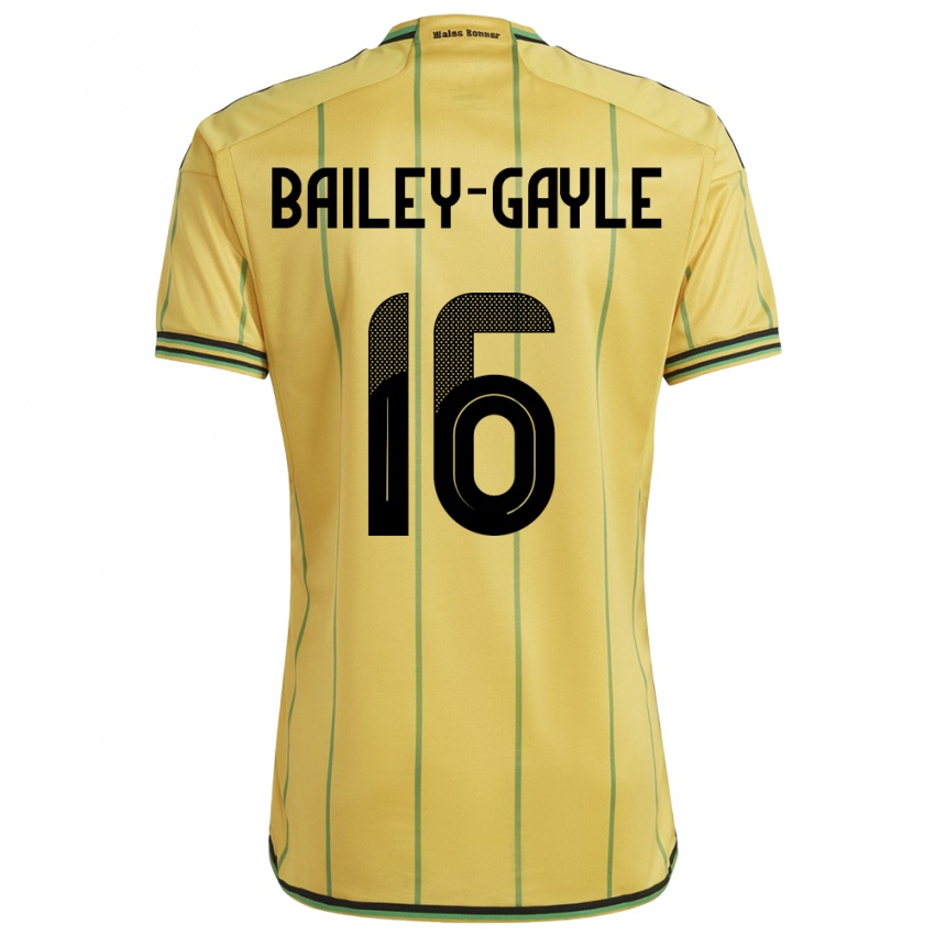 Kobiety Jamajka Paige Bailey-Gayle #16 Żółty Domowa Koszulka 24-26 Koszulki Klubowe