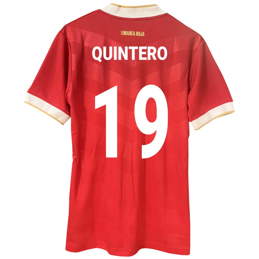 Kobiety Panama Alberto Quintero #19 Czerwony Domowa Koszulka 24-26 Koszulki Klubowe