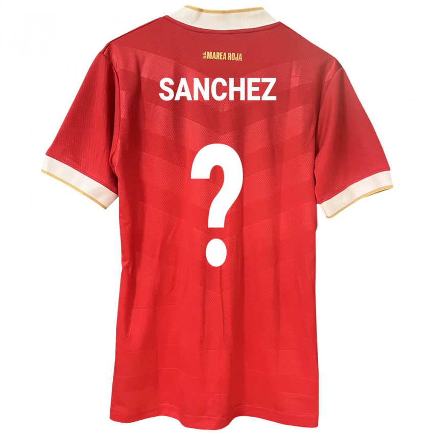 Kobiety Panama Aimar Sánchez #0 Czerwony Domowa Koszulka 24-26 Koszulki Klubowe
