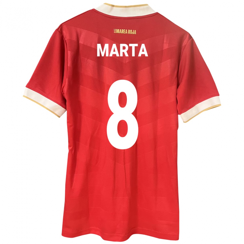 Kobiety Panama Aldair Marta #8 Czerwony Domowa Koszulka 24-26 Koszulki Klubowe
