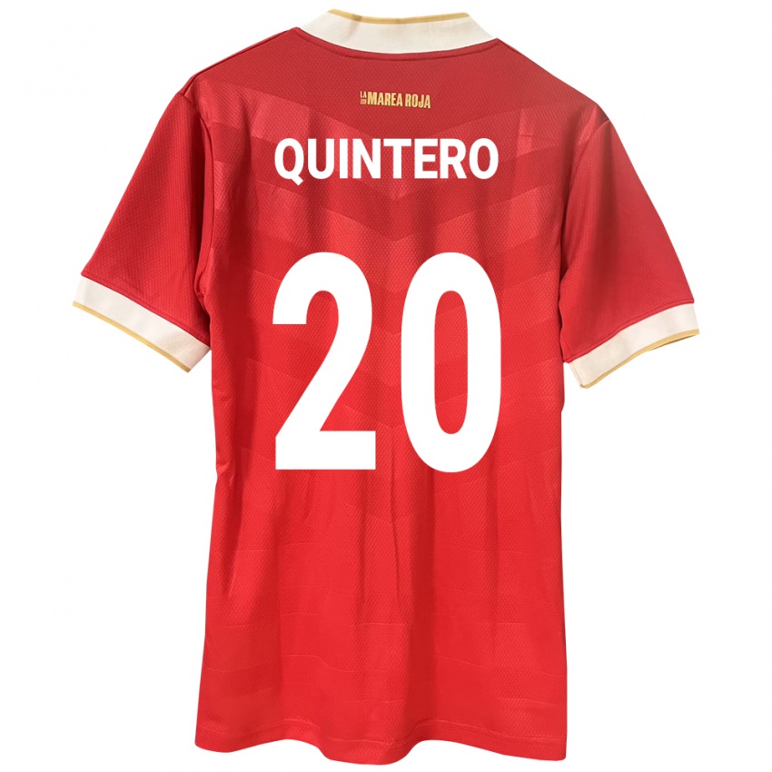 Kobiety Panama Aldrith Quintero #20 Czerwony Domowa Koszulka 24-26 Koszulki Klubowe